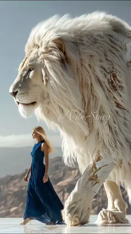 White I imagined, crafted, edited and animated this myself.   If it reached you, comment “authentic”. ✨   #VibeStary #CinematicFantasy #WhiteLionLegend #AIwithSoul #DigitalArtMagic 