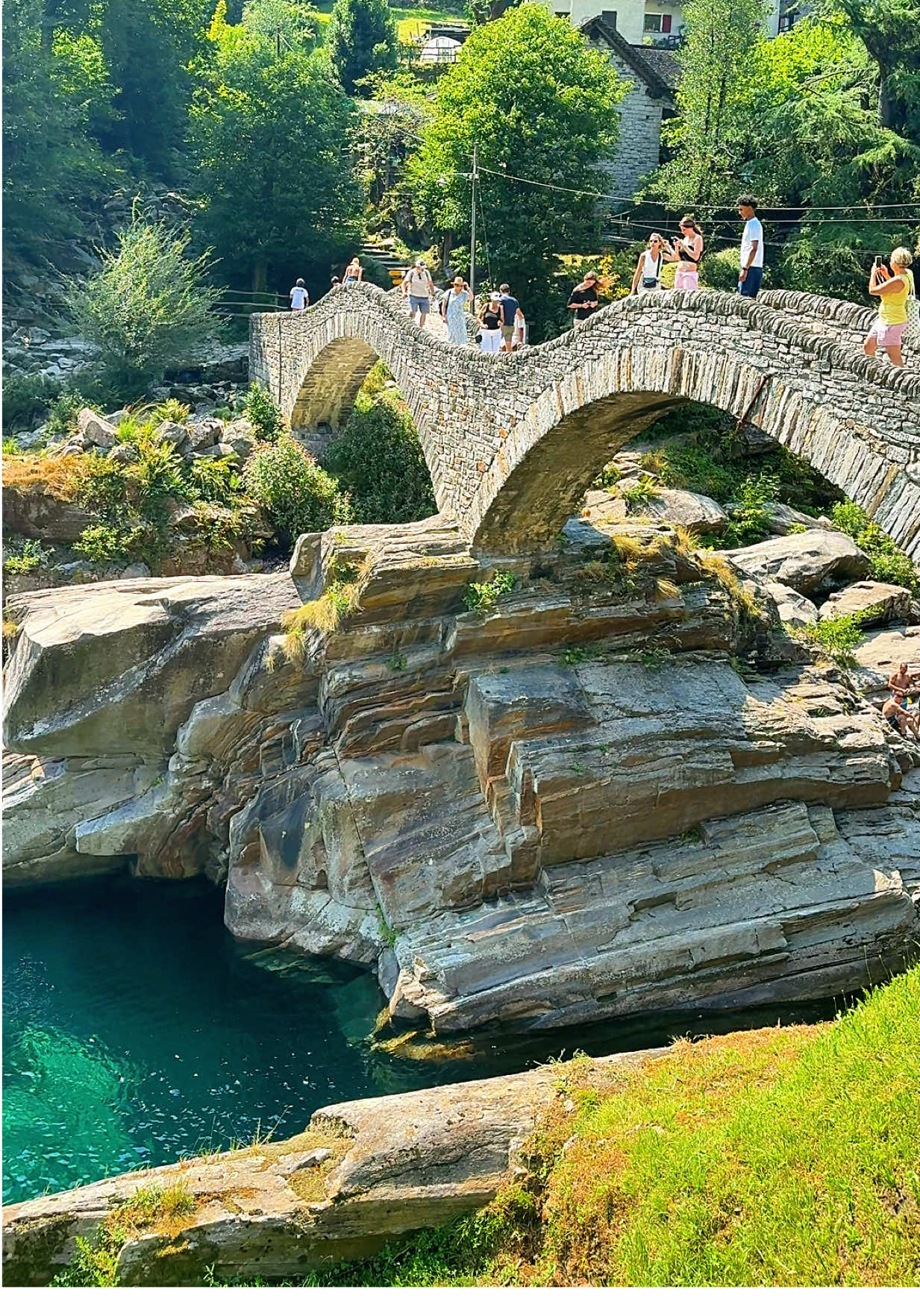 Ponte Dei Salti🇨🇭🏔️🚠🪂🛶🧀🕶️ Lavertezzo😍 Visit Swiss With Us +41763420703🚗 ##swiss #private #ticino #interlaken #day 