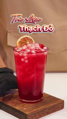 Trà lựu thạch đỏ nhìn là mát mắt, uống là mát lòng .Món này mà không có trong menu thì tiếc lắm nha!!#traluu #douonghottrend #congthucphache #phachemoingay #xuhuong 