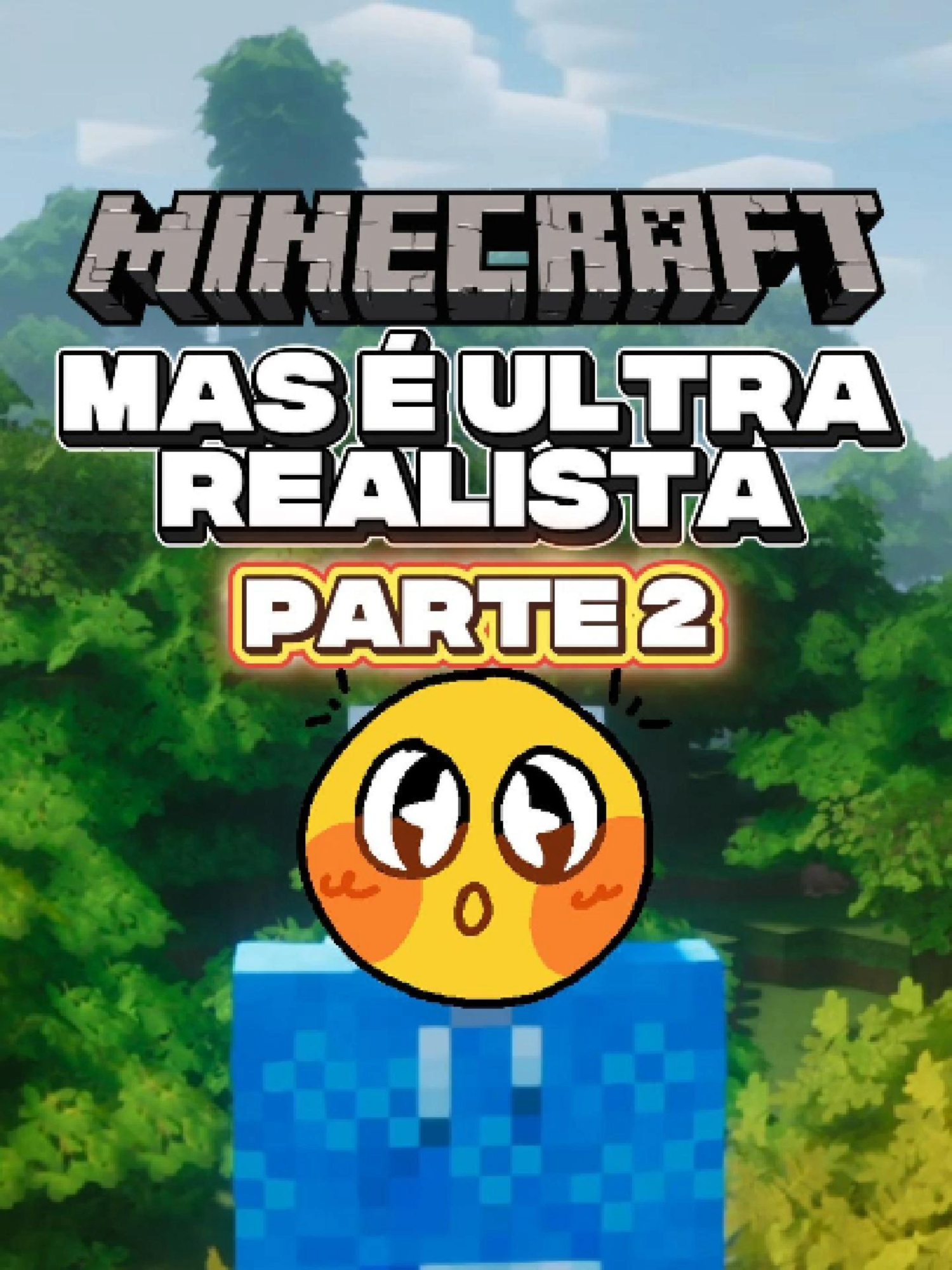 MINECRAFT, mas é ULTRAREALISTA PT2 #Minecraft #minecraftbedrock #viral #fyp #minecraftfyp #op #realista #trend #FY