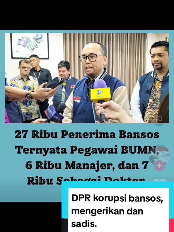DPR sangat mengerikan dan sadis, bansos dikorupsi #bansos #virall  #fyppppppppppppppppppppppp 
