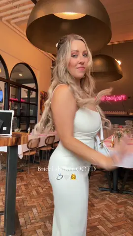 Bridal shower in Chicago outfit linked on my LTK 🤍 @Melinda Maria Jewelry #bridesoftiktok #bridalshower #bridetok #bridaloutfit 