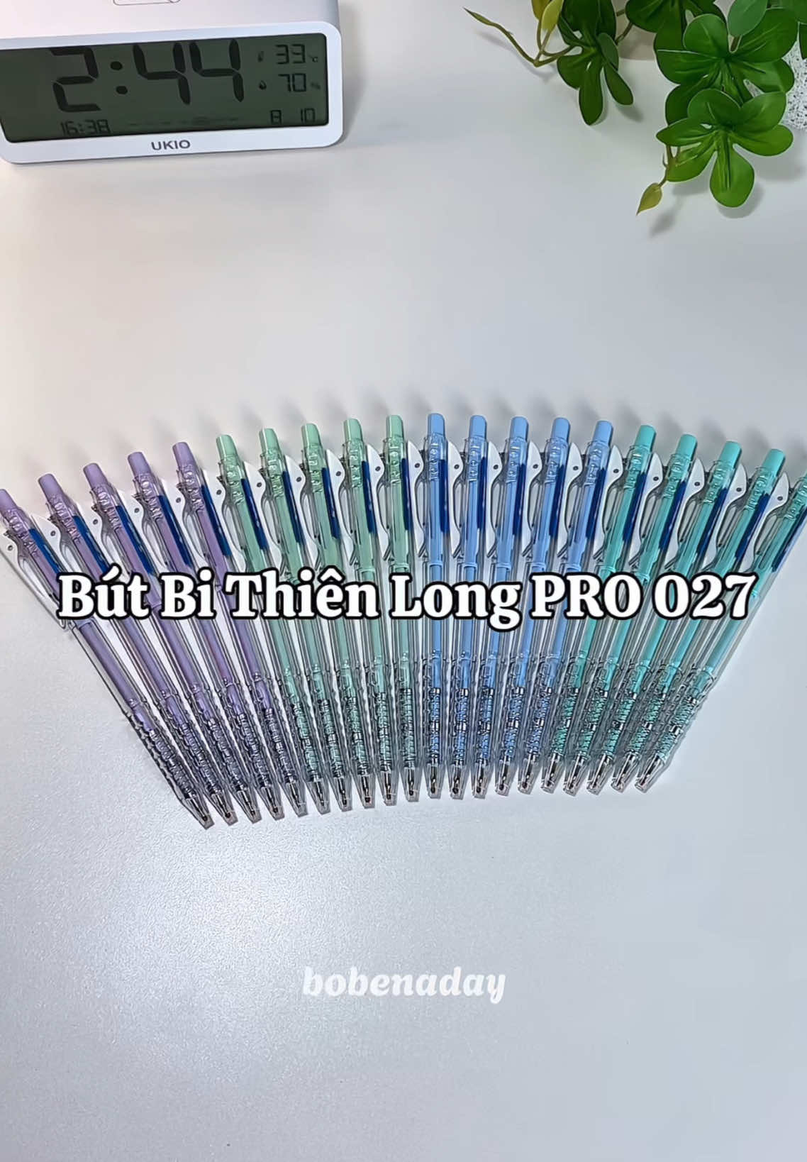 Sắp năm học mới sắm 1 hộp về dùng dần thôi🥰 #butbi #butbithienlong #butbinuoc #butthienlong #thienlong 