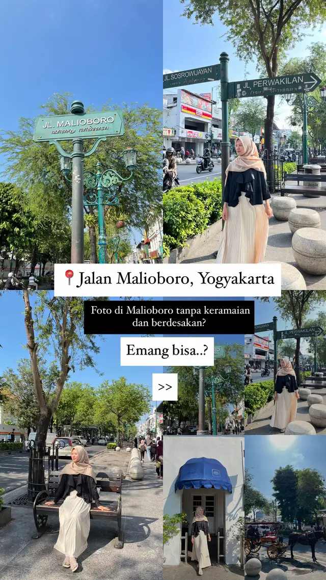 Kuncinya: datang pagi-pagi bangeet. Cahaya matahari ga nyengat kali, dan yang paling penting… fotonya bebas photobomb. 📸✨ Bonusnya? Bisa duduk santai di kursi Malioboro sambil nungguin… entah siapa. 😌 Kadang yang datang cuma angin, tapi ya nggak apa-apa, yang penting hatinya tetap hangat. Wkskakakakaka *aku kesini jam 9 itu menurut ku agak kesiangan tapi masih agak ga terlalu rame si masi bisa foto foto cantik Kalau dah malam taula sendiri kalian da ga bisa lagi foto cantik karena da rame kali #malioboro #malioborojogja #malioboroatmidnight #yogyakarta #jogja 