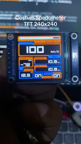 Custom Spedometer #esp32 #arduino #st7789 #tft_espi #iot 