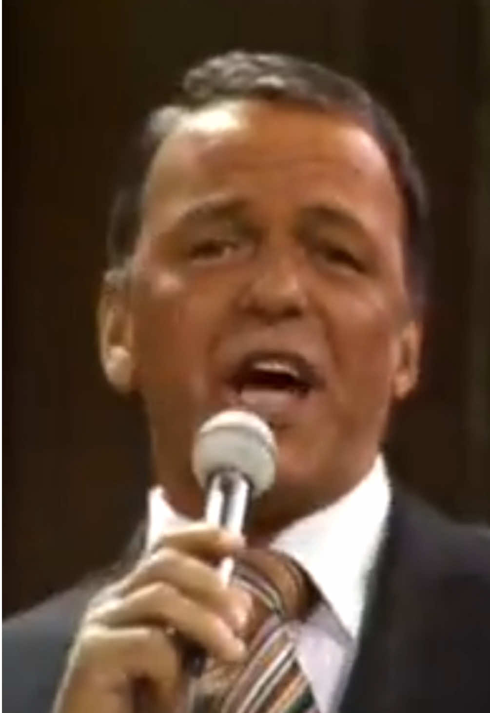 Frank bringing the house down with “For Once in My Life.”
