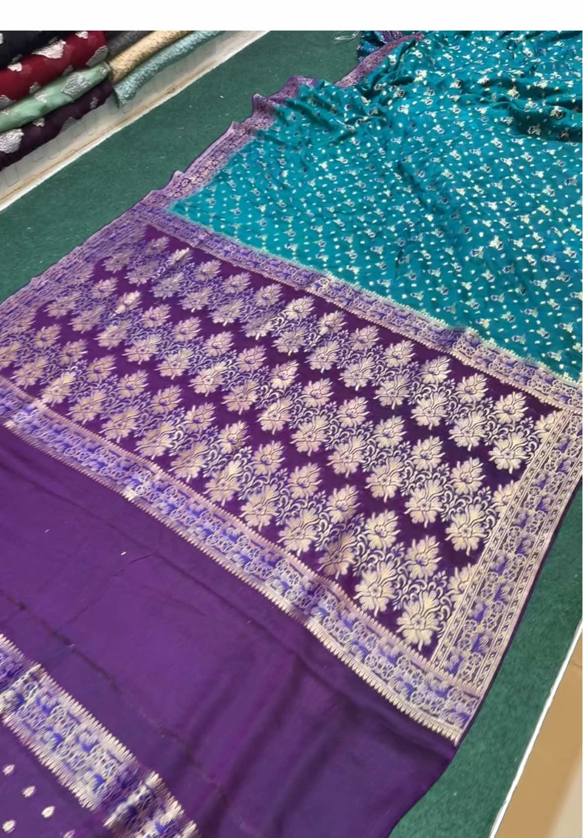 Pure Chiffon Saree 🛍️🛍️ WhatsApp +923339976530 #foryou #viralvideos #foryoupagе #trendingvideo #nisarkhan3399 
