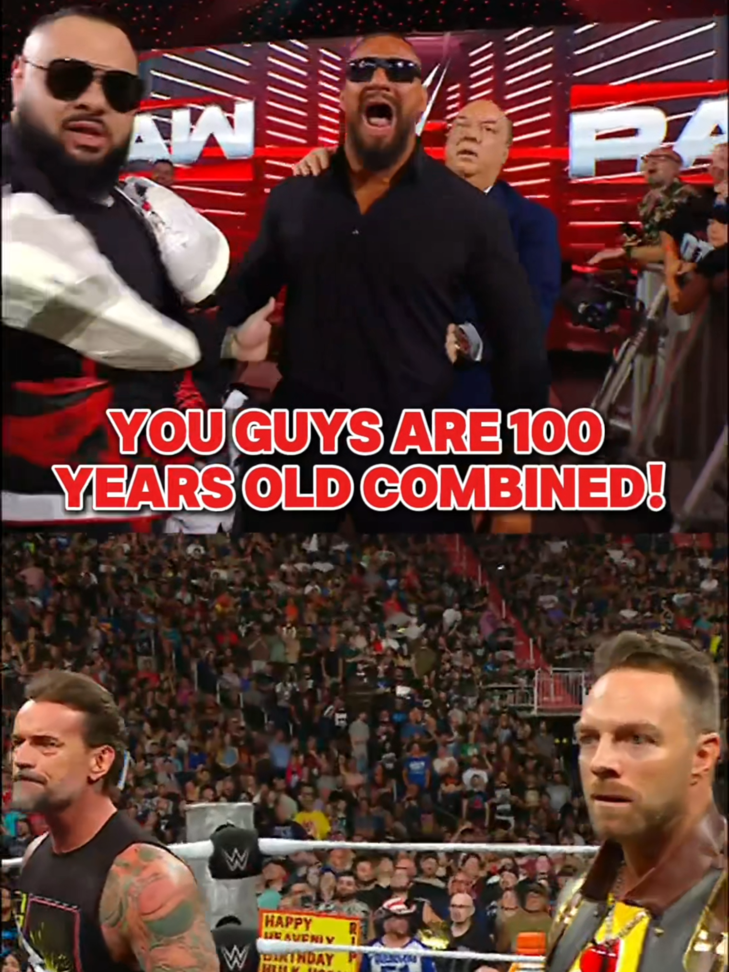 47 + 40 = 100 ✅ #WWE #BronBreakker #BronsonReed #PaulHeyman #CMPunk #LAKnight