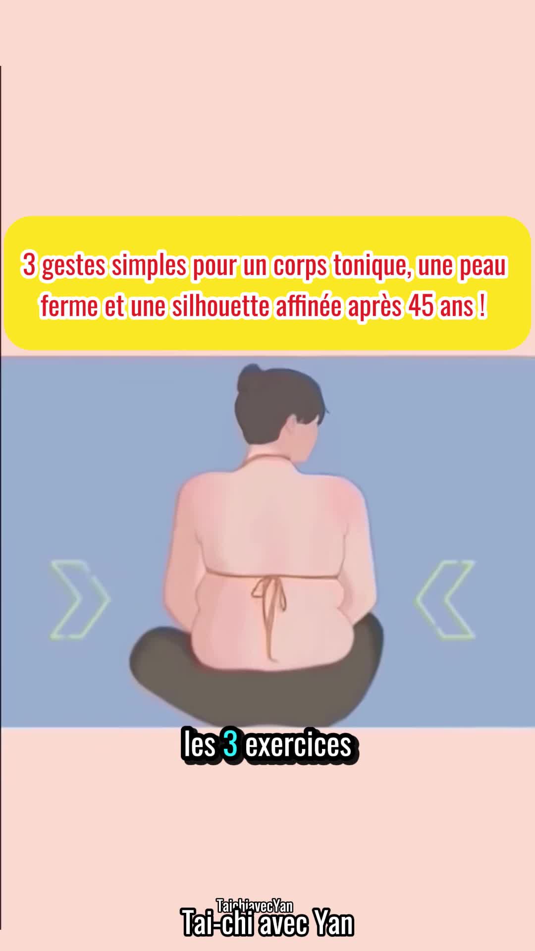 « Après 45 ans, le corps a besoin de douceur mais aussi de mouvement. Ces 3 exercices simples raffermissent la peau, affinent la silhouette et redressent la posture – en quelques minutes par jour seulement ! ✨ Se sentir belle et pleine d’énergie, c’est possible à tout âge. » #Femme45plus #CorpsTonic #BeautéNaturelle #BienVieillir #MinceurFéminine #ExercicesSimples #RoutineSanté #PeauFerme #PostureÉlégante #ÉnergiePositive