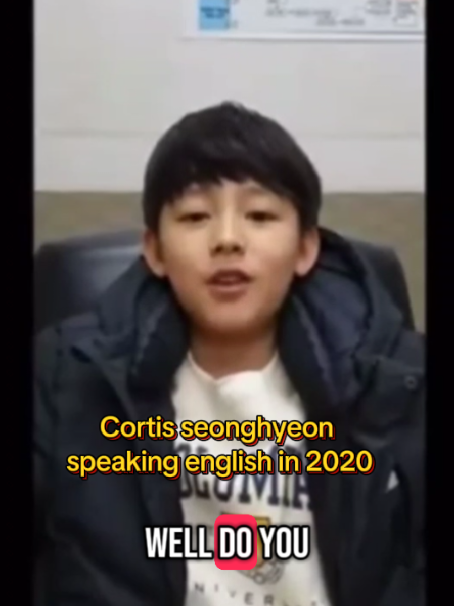 seonghyeon speaking english in 2020 🥹🥰 so cute  #cortis #kpop #seonghyeon  #bighit #fyp