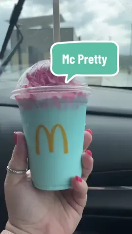 Omg ! Pink is my favorite color color and this shake from #mcdonaldsshake  is adorable. #mcdonaldsblueraspberry #blueraspberryshake #prettydesserts @McDonald’s 