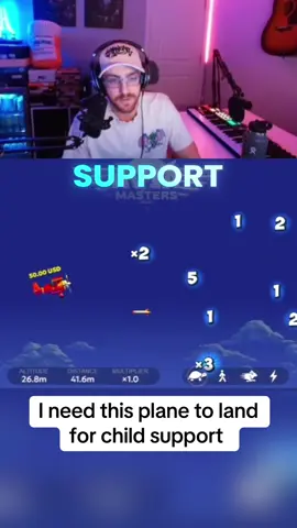 I need this plane to land to cover child support #childsupport #kickstreaming 