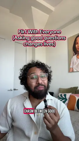 Hosting is flirting. Flirting is actually just asking good questions and we should ask everyone good questions. Quality conversation is a lost art. Here’s a few ways I have quality conversations every day.  #hosting #party #conversation #conversationstarters 