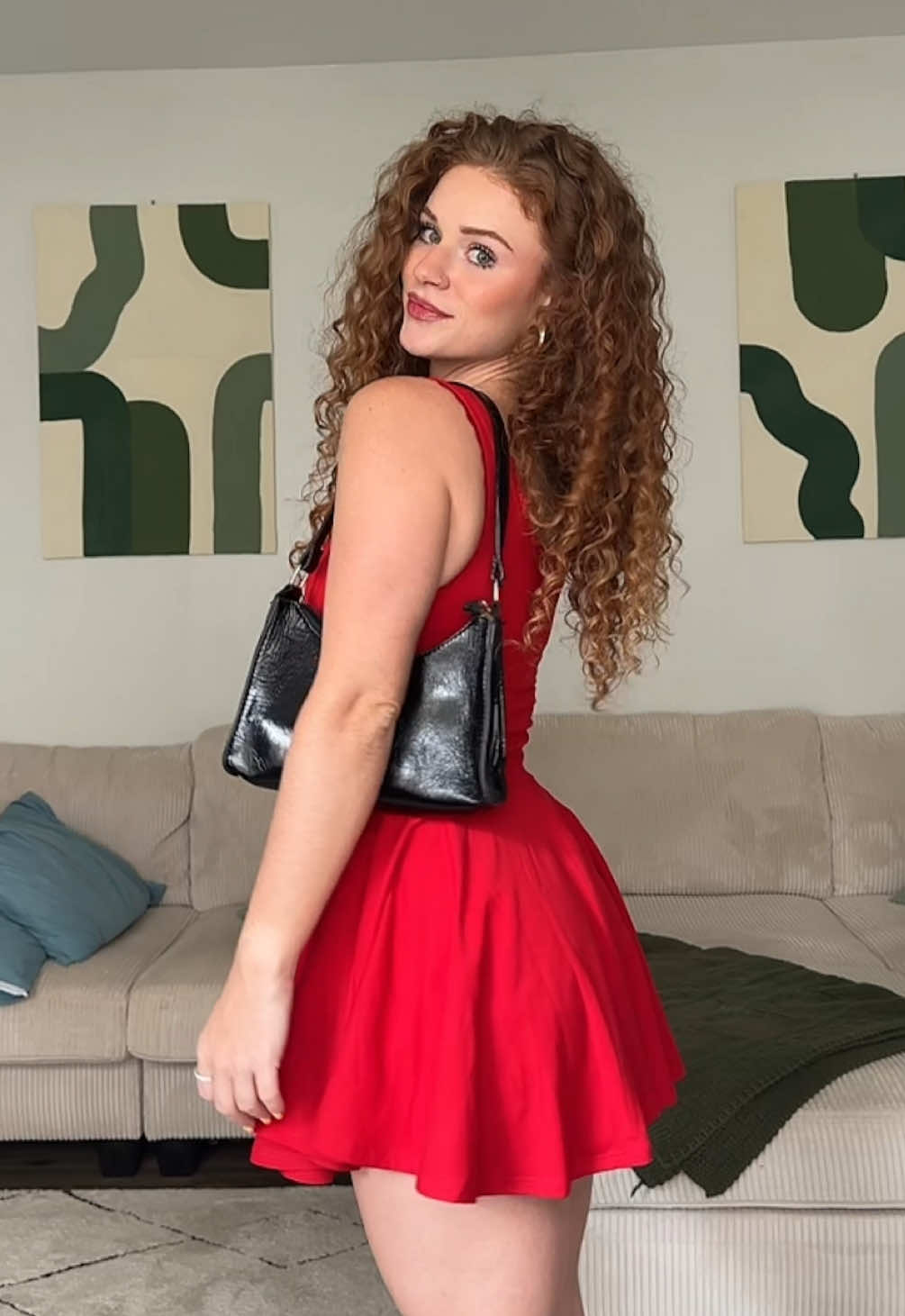 Not me almost falling 🫣 #curlyhair #redhair #OOTD #targethaul @target 
