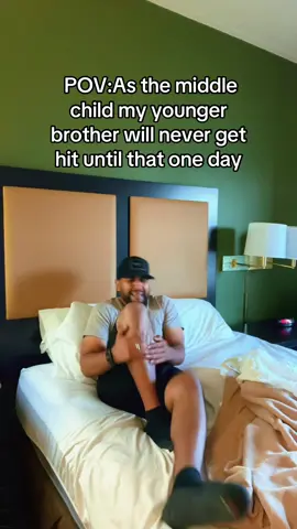 Lil bro never got hit 😅 until that one day 😬 #relateable 