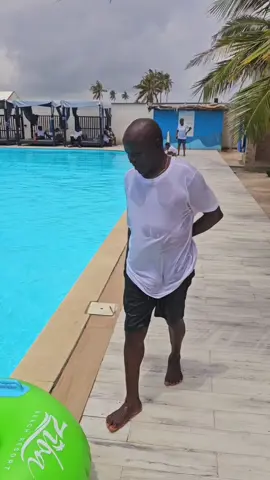 Daddy and Mum first time in a pool, daddy said he will retire from farm to enjoy life 
