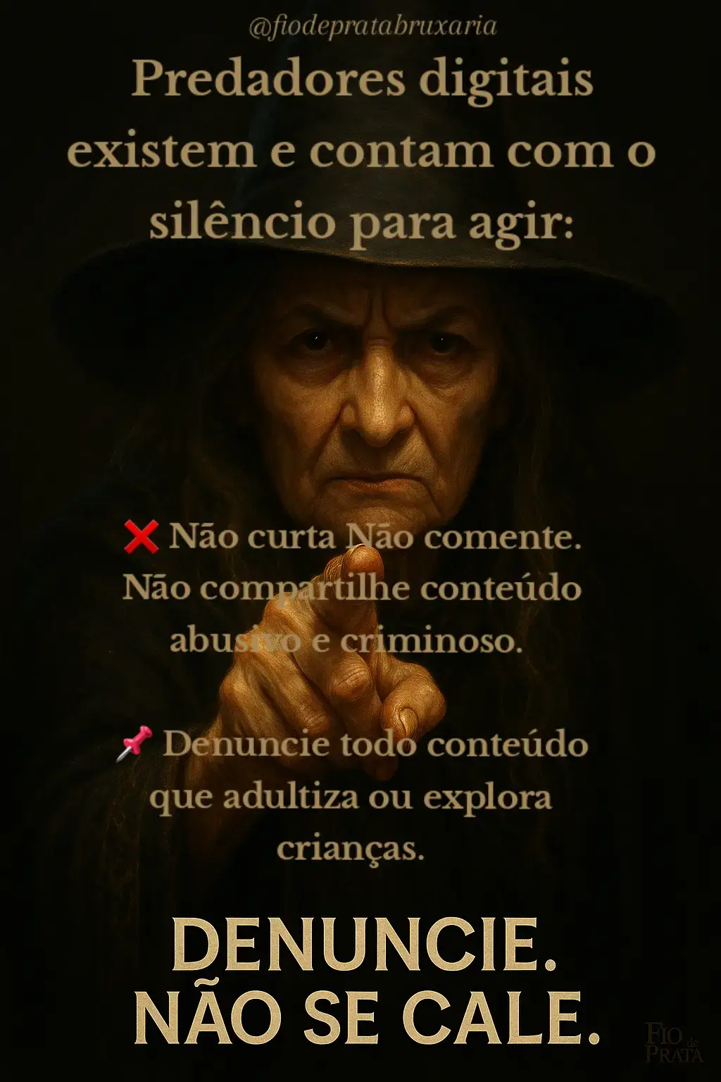 Predadores digitais existem e contam com o silêncio para agir. ❌ Não curta. ❌ Não comente. ❌ Não compartilhe. 📌 Denuncie todo conteúdo que adultiza ou explora crianças. Sua omissão é o disfarce deles. ⚠️ Proteja. Alerta. Reaja. Prata #witch #Magia #witchtok #diganaoaviolenciacontracriancas #protejacriancas 