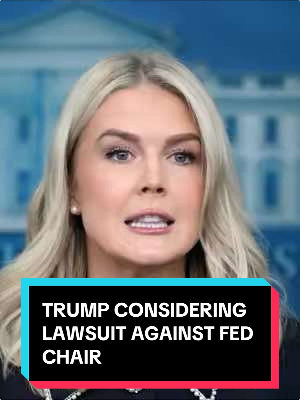 #WhiteHouse Press Secretary Karoline Leavitt said President #DonaldTrump is considering a lawsuit against Federal Reserve Chair Jerome Powell. #news #newsweek #politics 