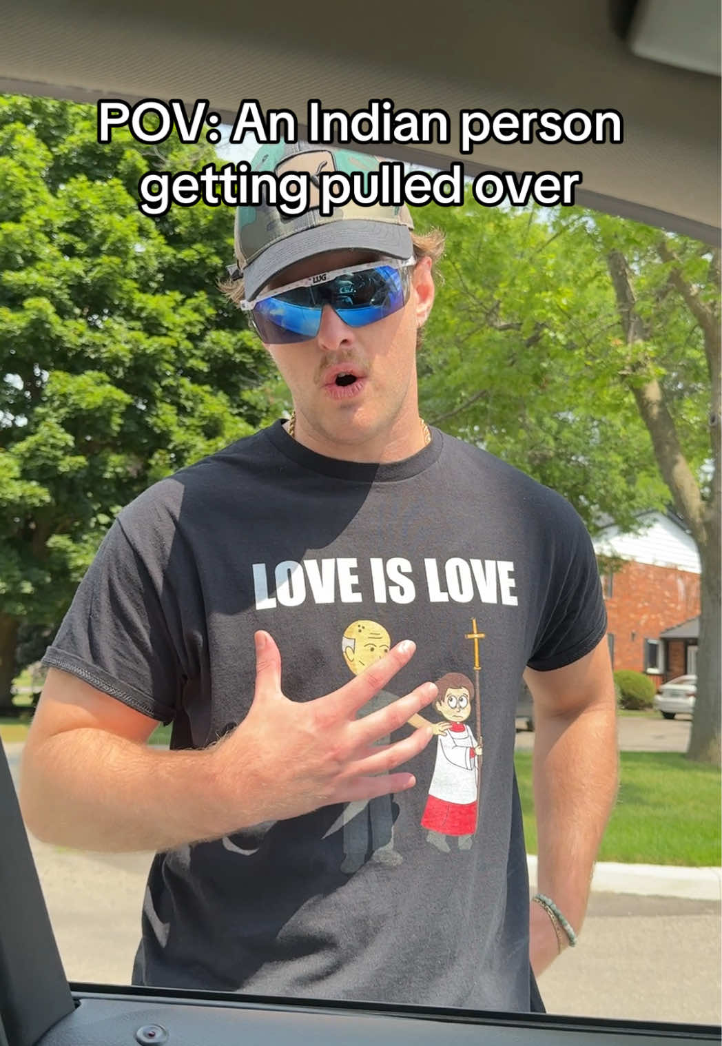 Just a routine stop👮🏻‍♂️ Shirt for sale, link in bio