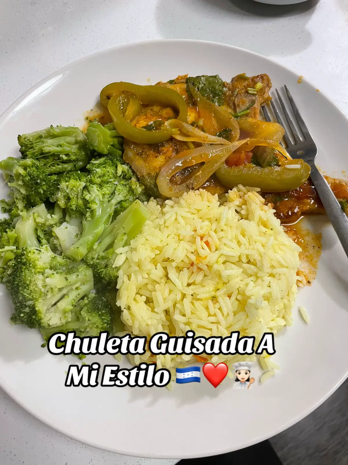 #chuleta guisada A Mi Estilo 👩🏻‍🍳❤️❤️❤️👌👌👌👌👌👌👌👌👌