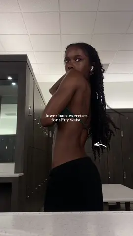 These lower back exercises will aid in injury prevention & strengthen the lower back creating that deep line and arch visible in the first clip.. which adds to the “illusion” for a smaller waist. 🤪🫡
