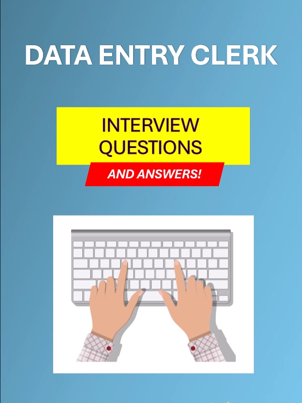 5 Data Entry Clerk interview questions and answers This tutorial will show you how to answer the 5 key Data Entry Clerk interview questions you are likely to be asked. Questions covered: How do you ensure your data entry is accurate? What is your typing speed?  When working with confidential information, how do you maintain confidentiality?  What typing method do you use? What types of data have you worked with in your previous roles? #DataEntryClerkinterview #DataEntryClerkInterviewQuestions #DataEntryClerkjobs #interview #jobinterview #DataEntryClerk #jobinterviewtips #jobinterviewquestions #jobinterviewquestionsandanswers