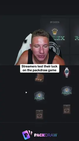 Streamers test their luck on the packdraw game #kickstreaming 