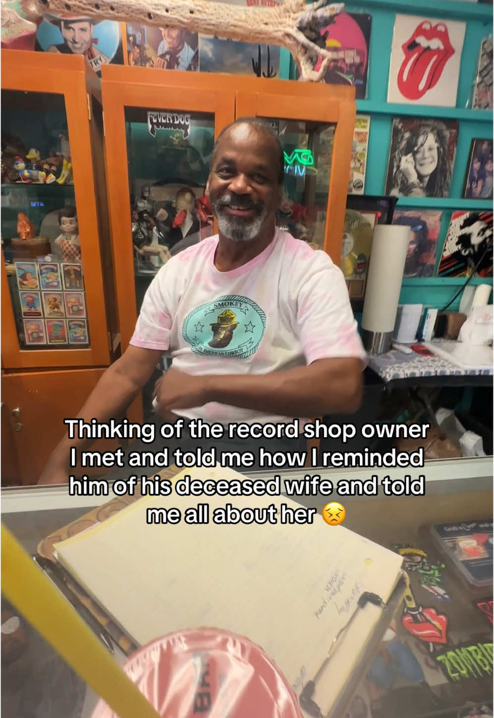 One of the sweetest men I’ve met. He was so excited to talk about her and the life they had together 🥺Winston if you see this you’re so coollll! #fyp #foryou 