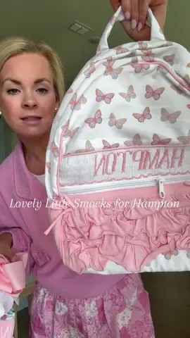 My mama heart is bursting over these pieces for Hampton 😍🎀 @lovelylittlesmocks 