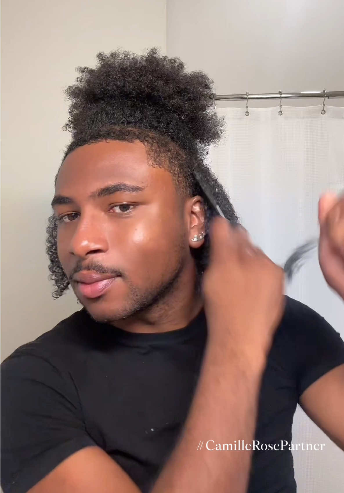 The truth behind how long styling takes, using all @Camille Rose ! So much bounce & shine after using these products, I promise this is what you need after your next wash day!🤞🏾🙂‍↔️ #CamilleRosePartner  Camille Rose Guava Slip Detangling Leave In Conditioner 💆🏾‍♂️  Camille Rose Curl Maker 🌀 Camille Rose Honey Spiked Mousse 🍯  #fyp #naturalhair #curls #hairgrowth 
