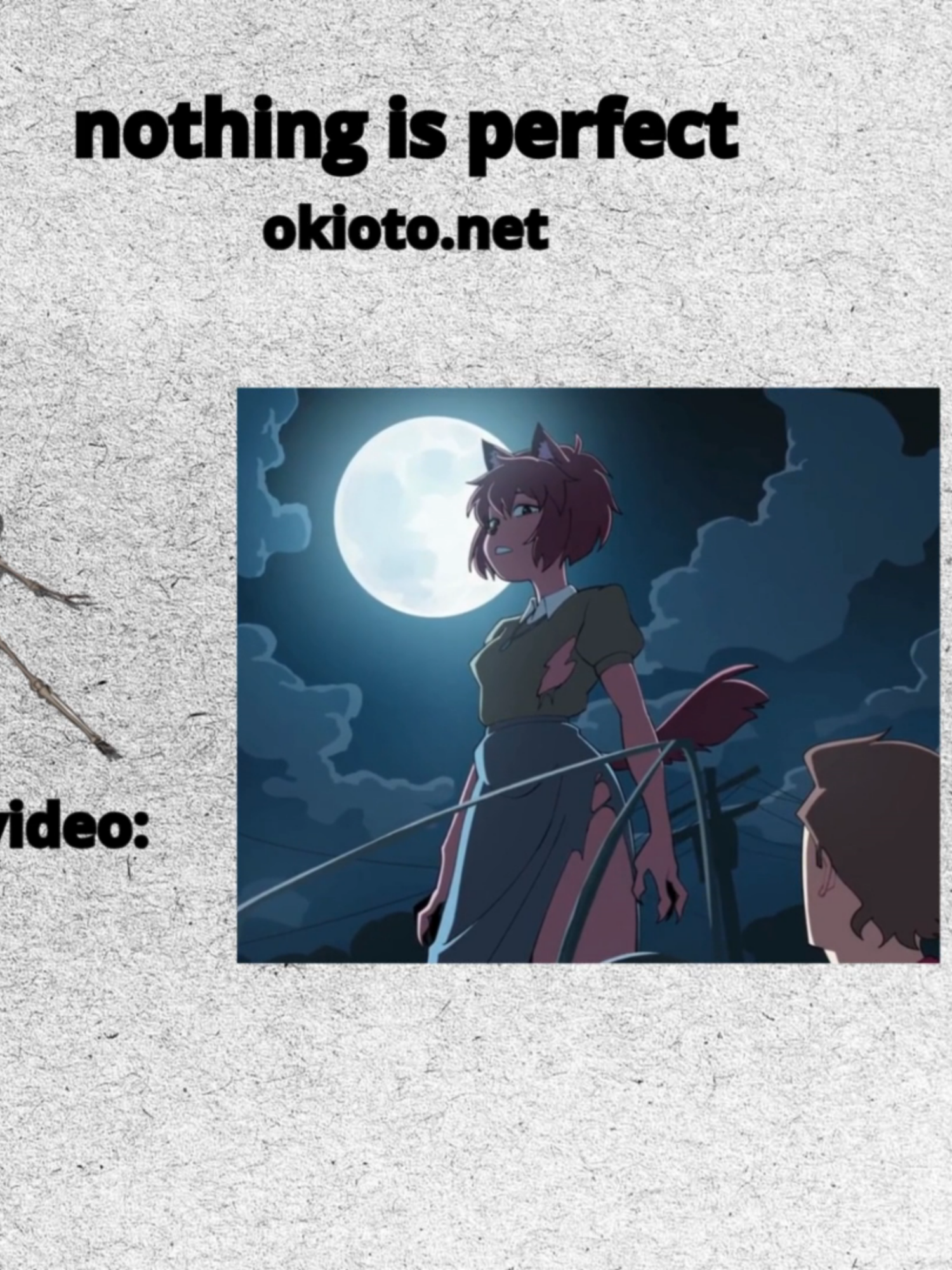 Suoiresnu - midnight... Wolf girl #wolf #girl #werewolf #animation #recomendation #okiotoanimation #nobodyisperfect #fyp
