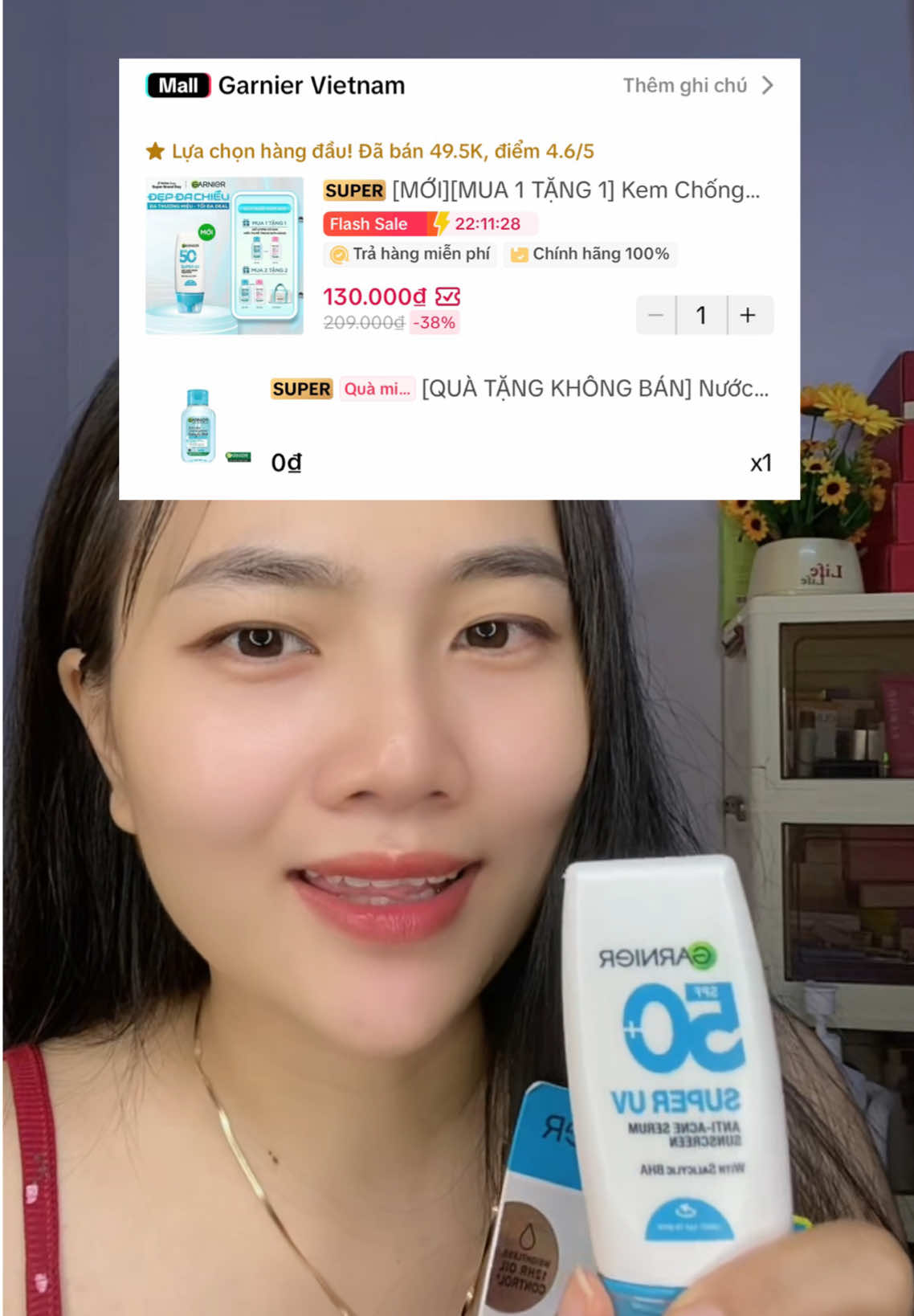 Kem chống nắng nhà GARNIER về mức 1.3.0🐠🐠🐠 luôn nè #garnier #kemchongnang #kemchongnanggarnier #skincare #transandeal 