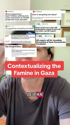 To every “BUT WHAT ABOUT…” comment I will inevitably receive: People are starving. There is aid. Those people should get aid. Full stop.  #historyteacher #news #gaza #currentevents #aid #history #freepalestine 