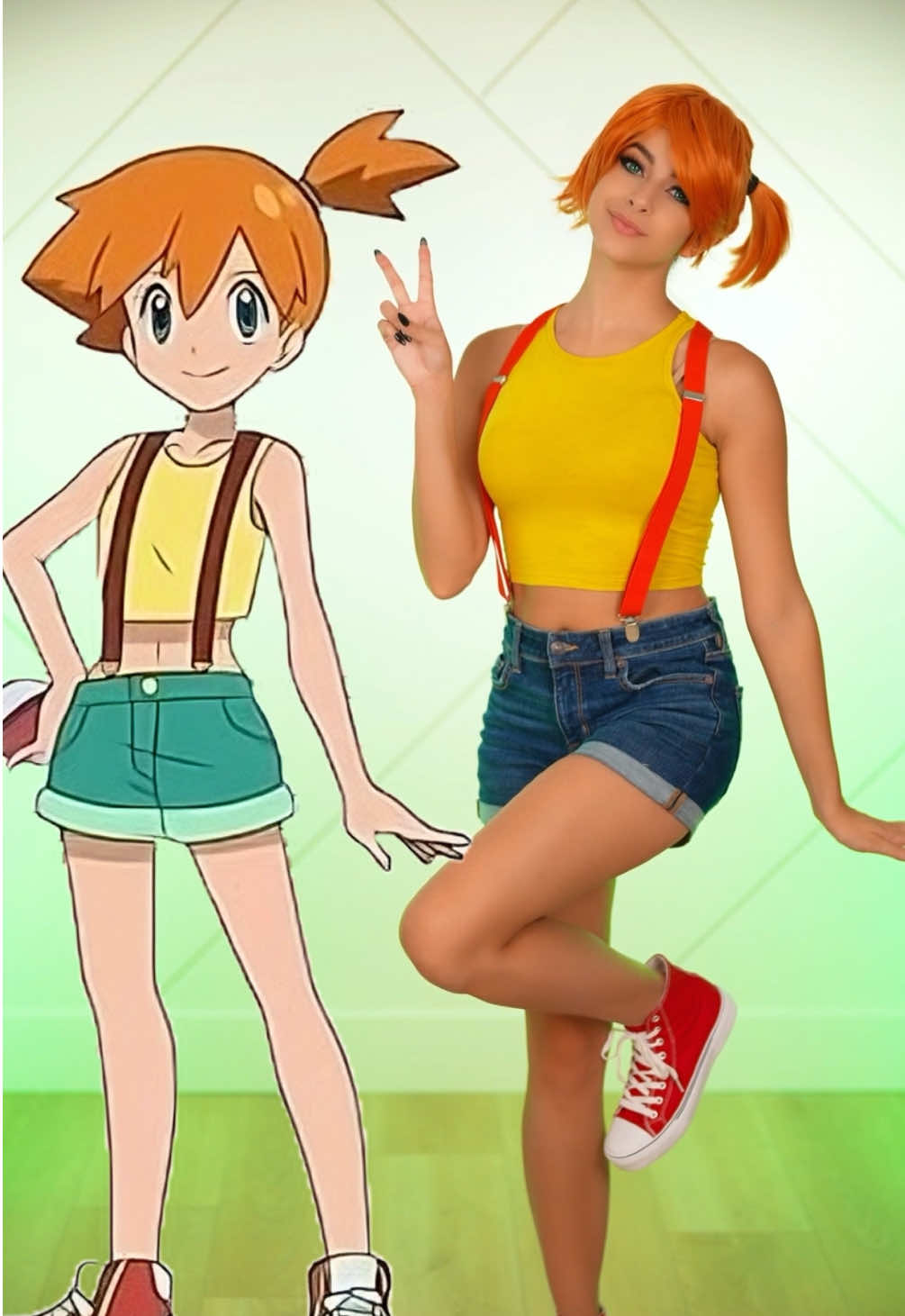 cosplaying as misty 🧡 #foryou #trending #fyp #misty #pokemon #cosplay 