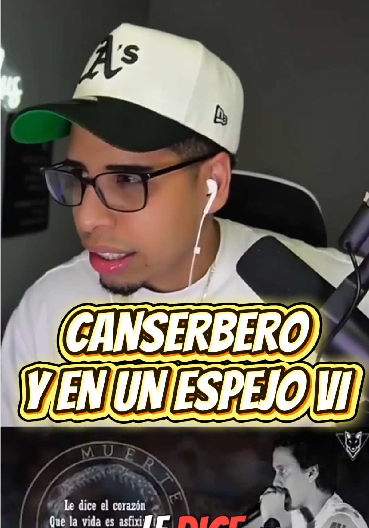 CANSERBERO - Y en Un Espejo Ví 🥺 Video completo disponible🚨 #rap #canserberoporsiempre #canserbero 