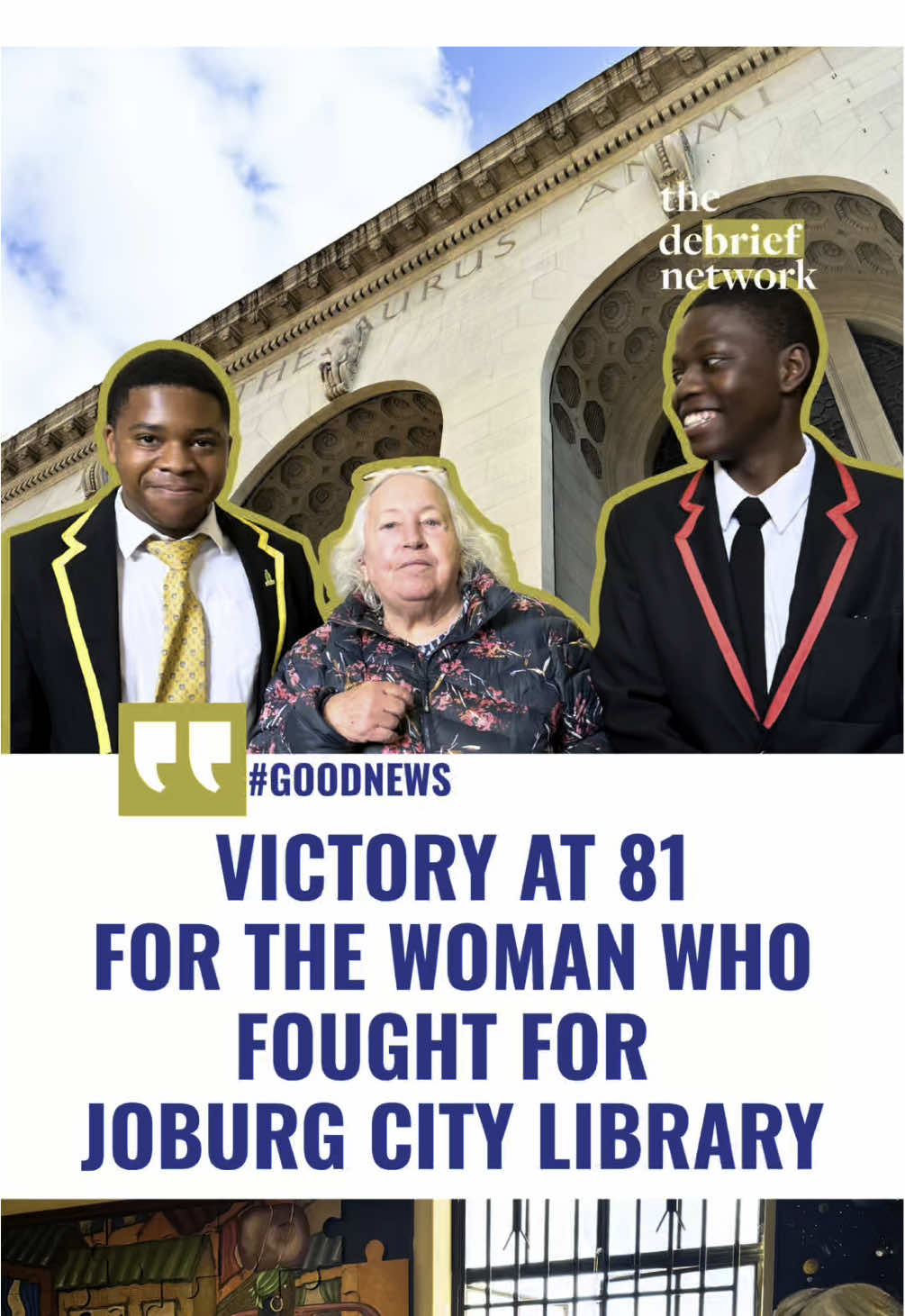 At 81, Flo Bird just saved the Johannesburg City Library (with civil society), and it turns 90 this year! Back in April, I sat down with Flo to talk about her fight to restore this historic space. Now, her mission is complete. A true Joburg legend.  ✍️🎙️ @zakhatia #JohannesburgCityLibrary #HeritageHeroes #LibraryRestoration #JohannesburgHistory #WomensVoices #SAHistory #LocalLegends #WomensMonth