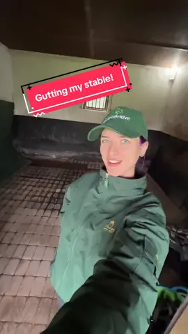 life hack, trick your dad into gutting your stable #horsetok #horseriding #equestrian #horsesoftiktok #fyp 