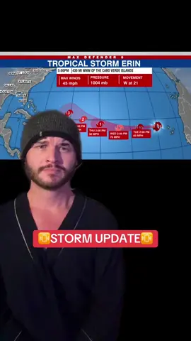 Tropical storm erin update✅🌊⛈️#florida #hurricane #jokes #darkhumor #fyp