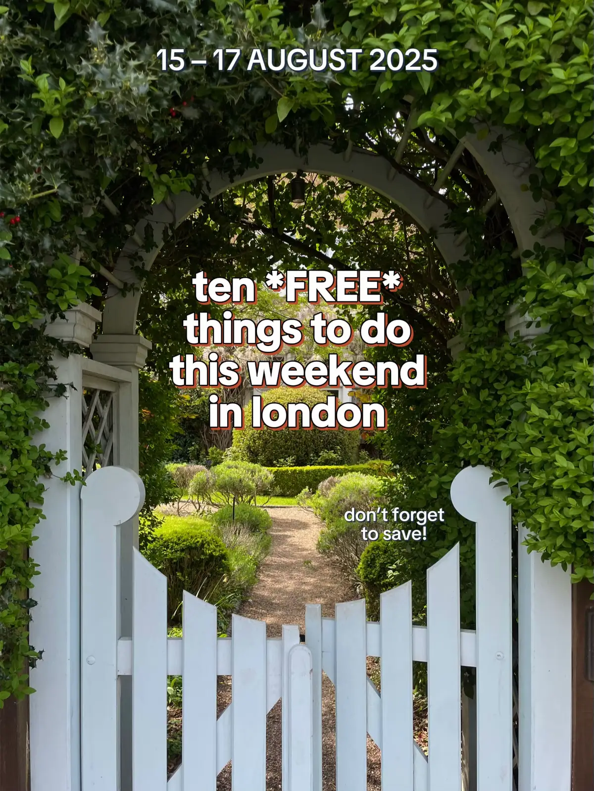 ten of the best *FREE* things to do in london this weekend 💙 #londonevents #londonactivities #londonweekend #londonpopups #london 