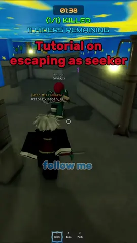 Replying to @Douglas Tutorial on escaping as seeker #roblox #inkgame #squidgame #456 #glitch 