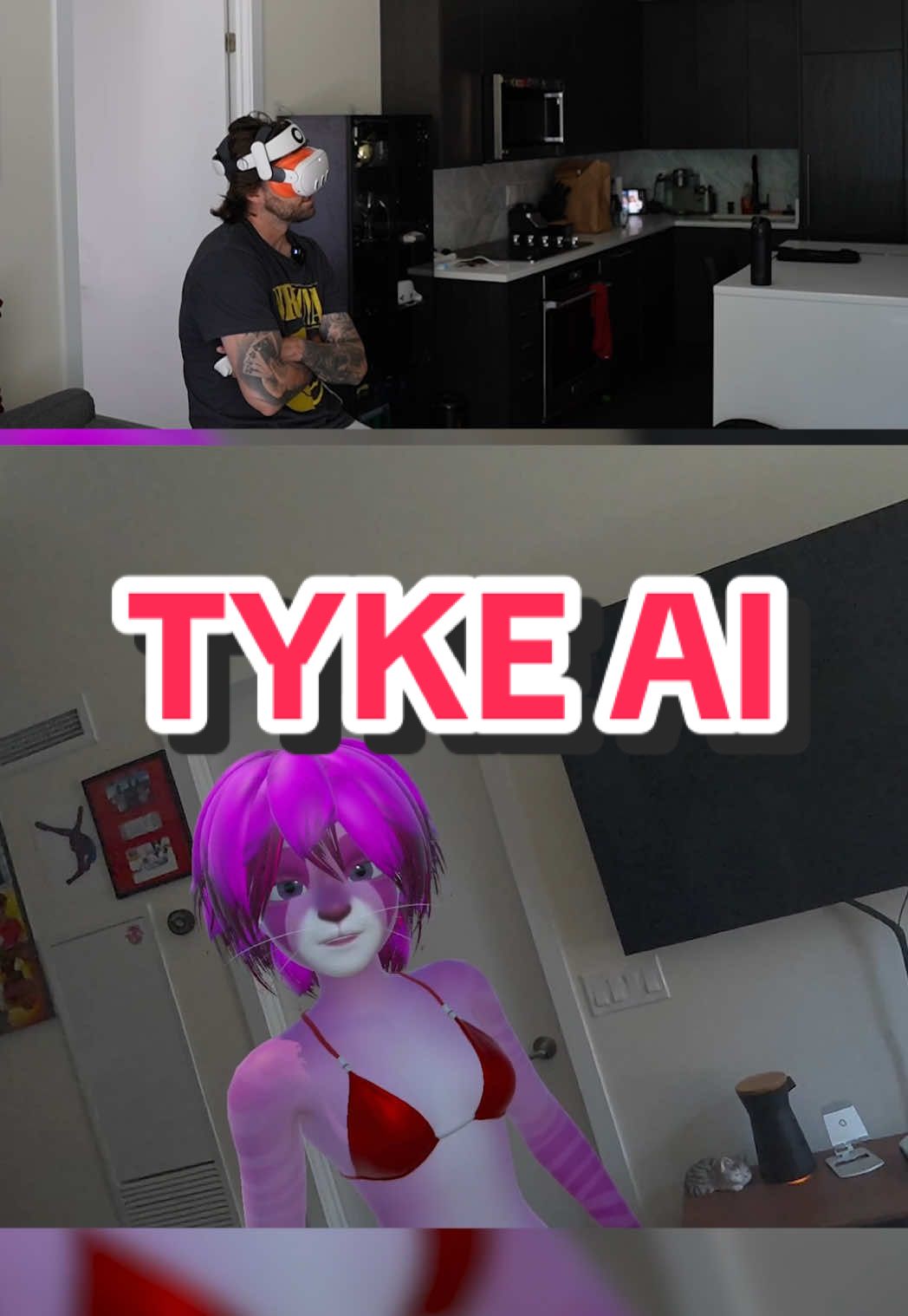 What do you guys think of Thistle? 🐱 #artificialintelligence #ai #tykeai #vr #streamer #gaming 