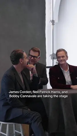 Yes, #JamesCorden, #NeilPatrickHarris, and #BobbyCannavale sat down with Vogue for The September Issue. Tap the link in bio to read about their upcoming project coming to Broadway this September.