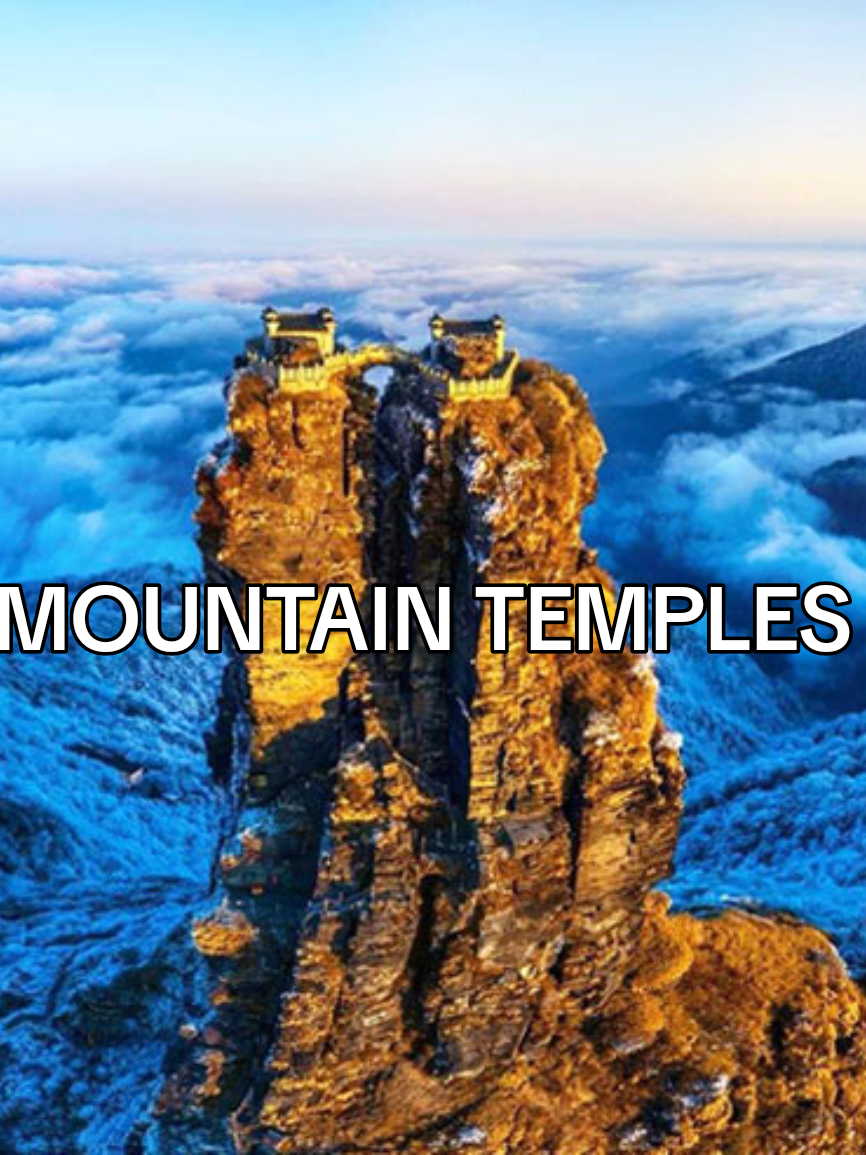 In China there is a place called Mount Fanjing that is 8432 feet tall and has two peaks. On top of which sit two matching temples one named Buddha and the other Maitrega. They were built over 500 years ago. Our world is nothing of what we have been told. #fyp #foryou #trending #china #God 