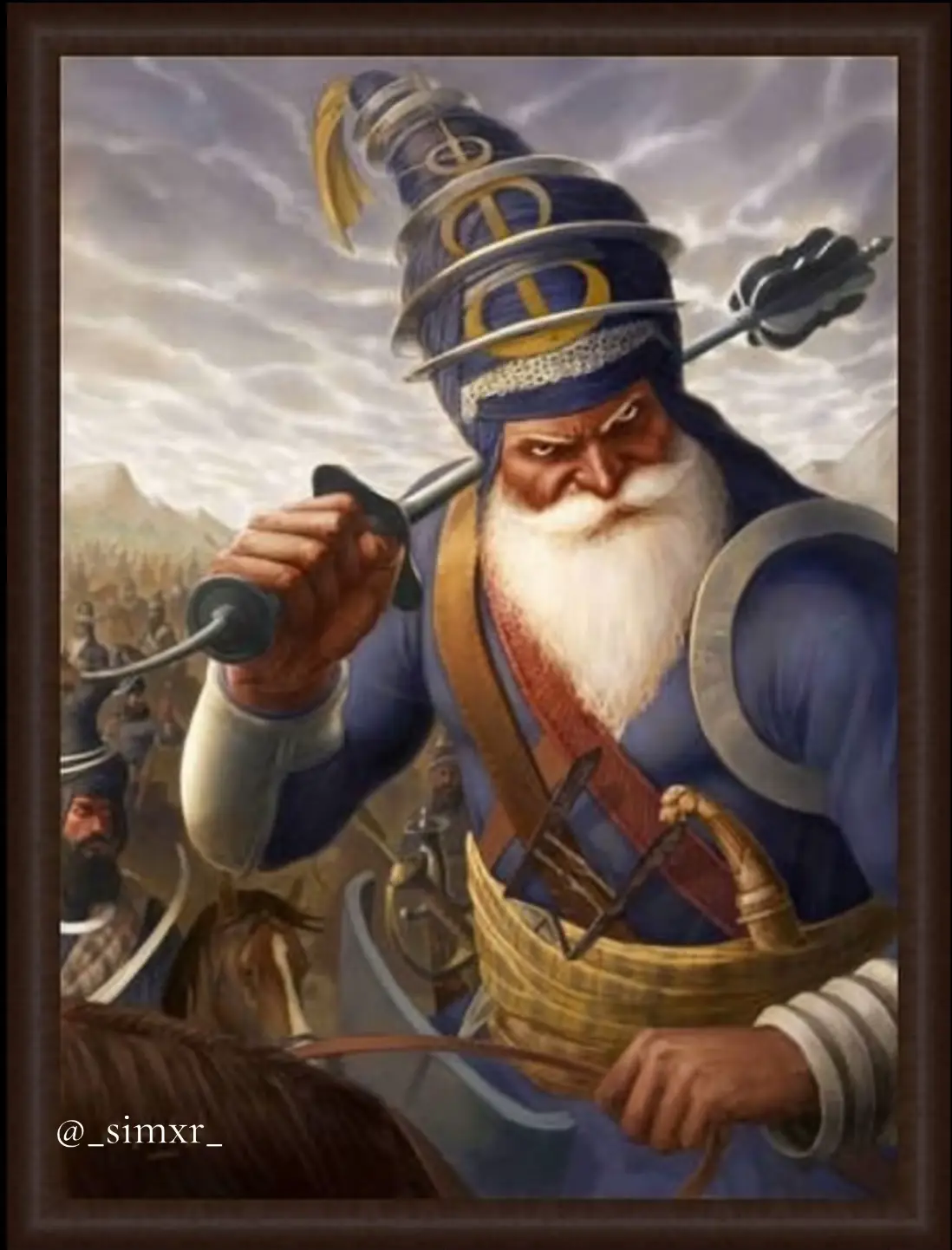 Baba Akali Phoola Singh Ji was a devout Nihang warrior and he headed the Akali force of the Khalsa. He served as the 6th Jathedar of Buddha Dal and Jathedar of the Akal Takht #sikh #sikhi #fyp #foryou #foryoupage 