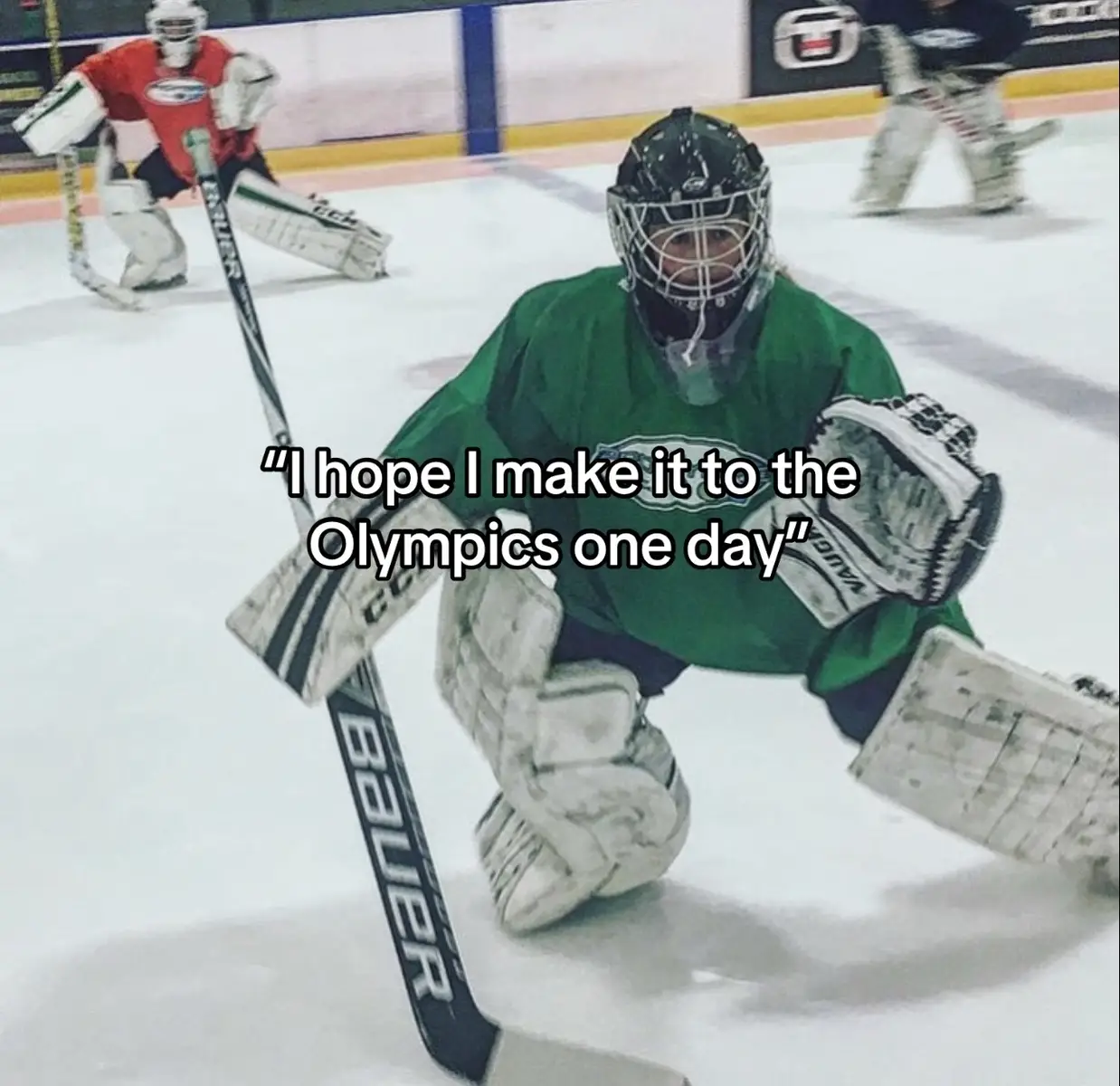 I made it to college D3 hockey and retired but I have won a trophy a few times😎🙂‍↕️ @cm4hl @Warrior Hockey @Bauer Hockey #olebrandselect #hockeytiktok #gabigibson #hockeytok #retired 