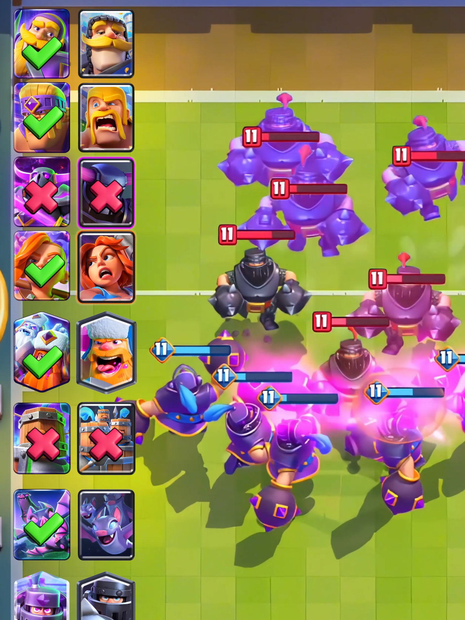 EVOLUTION & NO EVOLUTION BATTLE #clashroyale #supercellcreator #UFC
