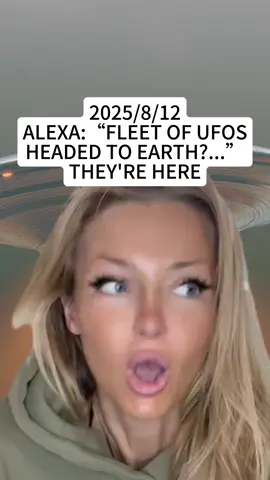 Are we seeing the fleet of UFOs Alexa was talking about? #sprit_n_sass #viralvideo #fypツ #uap #ufo #alien #fyp