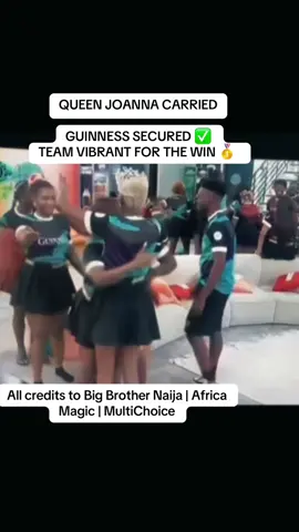 QUEEN JOANNA CARRIED GUINNESS SECURED ✅  TEAM VIBRANT FOR THE WIN 🥇 #fypシ゚ #bbnaija #CapCut 
