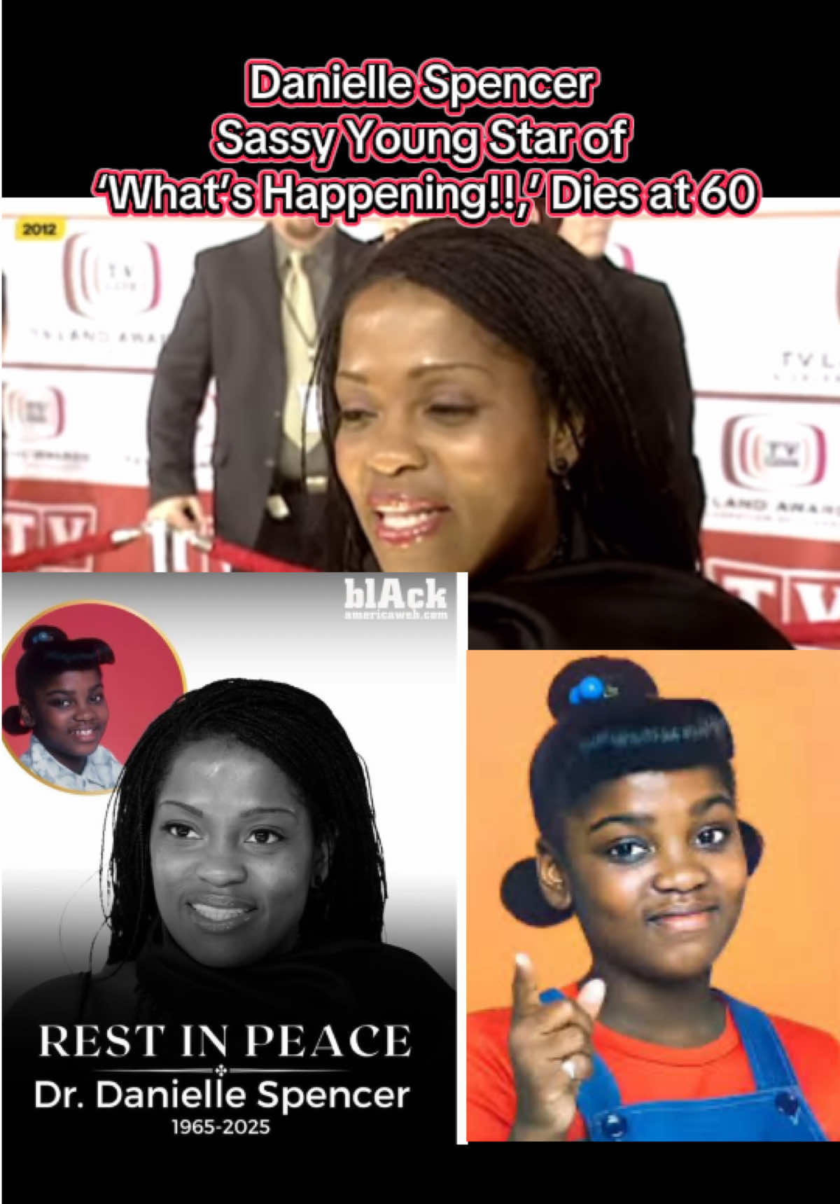 Danielle Spencer, Sassy Young Star of ‘What’s Happening!!,’ Dies at 60 🙏🏼 She had been battling long-term health issues including breast cancer. #daniellespencer #whatshappening #rip #hollywoodnews #news 