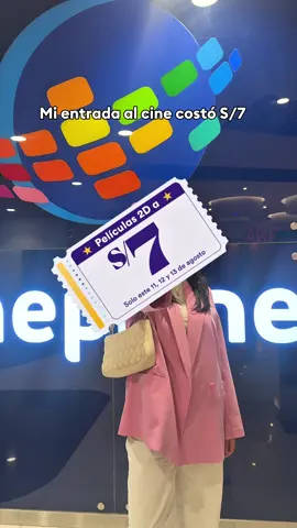 El cine se disfruta más cuando empieza en tu centro favorito. Cine por solo S/7... sí, ¡siete! 📲 Solo entra a la App de Real Plaza, busca la promo de entradas, canjea tus códigos y listo.
️ Dos por día, del 11 al 13 de agosto. Solo para pelis 2D. 🚫 No aplica para estrenos, pero sí para un buen rato con tus patas.  @Cineplanet Perú @Real Plaza  #diadelcine #cineplanet #realplaza #publicidad #cine